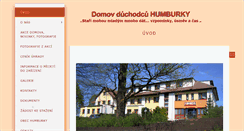 Desktop Screenshot of pohodahumburky.cz